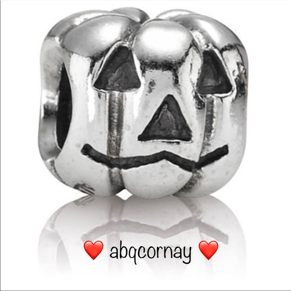 Pandora Jewelry - EUC Pandora 790393 Sterling Silver Halloween Jack-O-Lantern Pumpkin Bead
